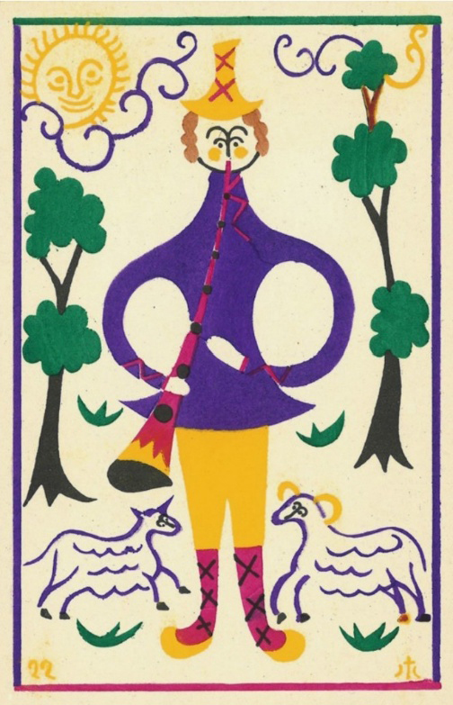 Алексей Бродович. Флейтист. 1922