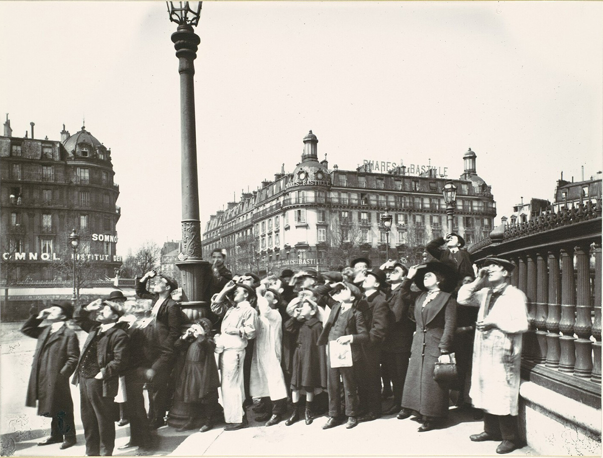 Эжен Атже, затмение, 1912